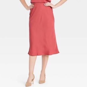 A New Day High-Rise Midi Slip Skirt
